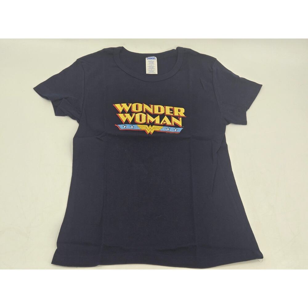 WONDER WOMAN T SHIRT BLACK DC COMICS CHANGES Made In USA VTG 2002 Sz L NWOT